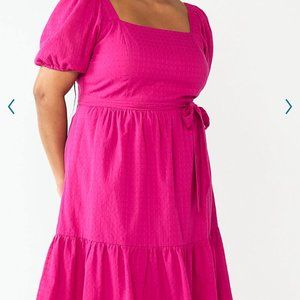 NWT Draper James Puff-Sleeve Dress Size 2XL